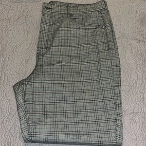 Plaid Straight Pant